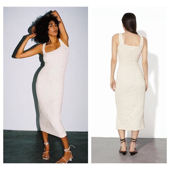 NWT Mara Hoffman Sloan Textured Sleeveless Column Midi-Dress Size XL - Picture 2 of 13